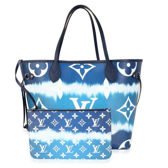Louis Vuitton Blue LV Escale Neverfull MM - Picture 1 of 7